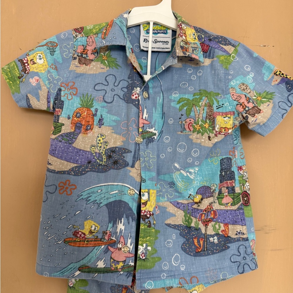 Reyn Spooner Boys Button Down Aloha Shirt and matching Shorts